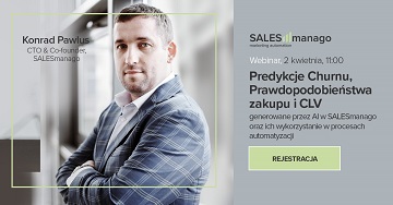 [Webinar] Predykcje Churnu, Prawdopodobieństwa zakupu i CLV generowane przez AI w SALESmanago oraz ich wykorzystanie w procesach automatyzacji