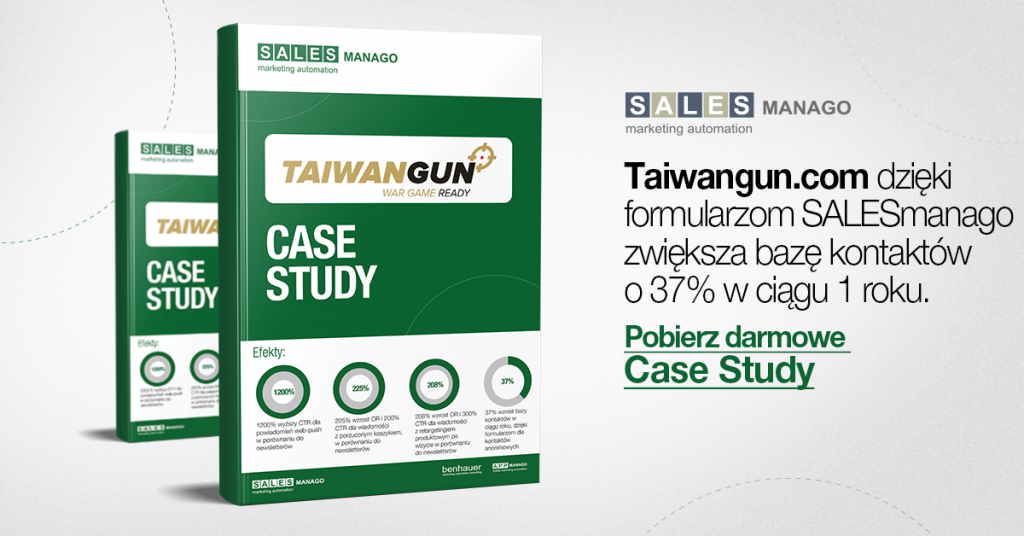 Jak zwiększyć bazę kontaktów o 37% i osiągać o 200% lepsze rezultaty w komunikacji bezpośredniej z klientami [Case Study Taiwangun].